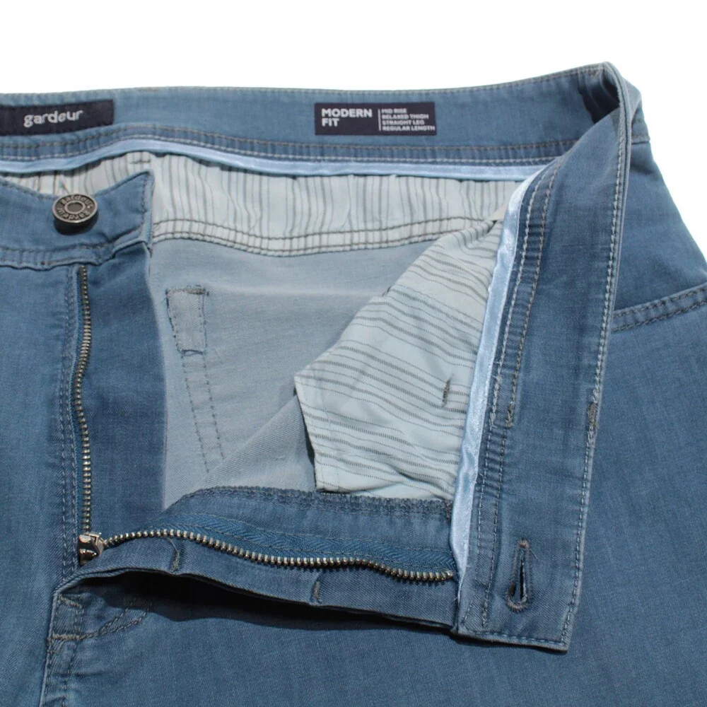 Gardeur NWT Denim Jeans Size 40 US Modern Fit Bradley in Blue Cotton Blend